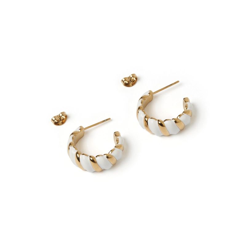 Hudson Gold & Enamel Hoops image