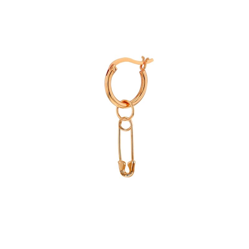 18Kt Rose Gold-Plated Mini Safety Pin Pendant image