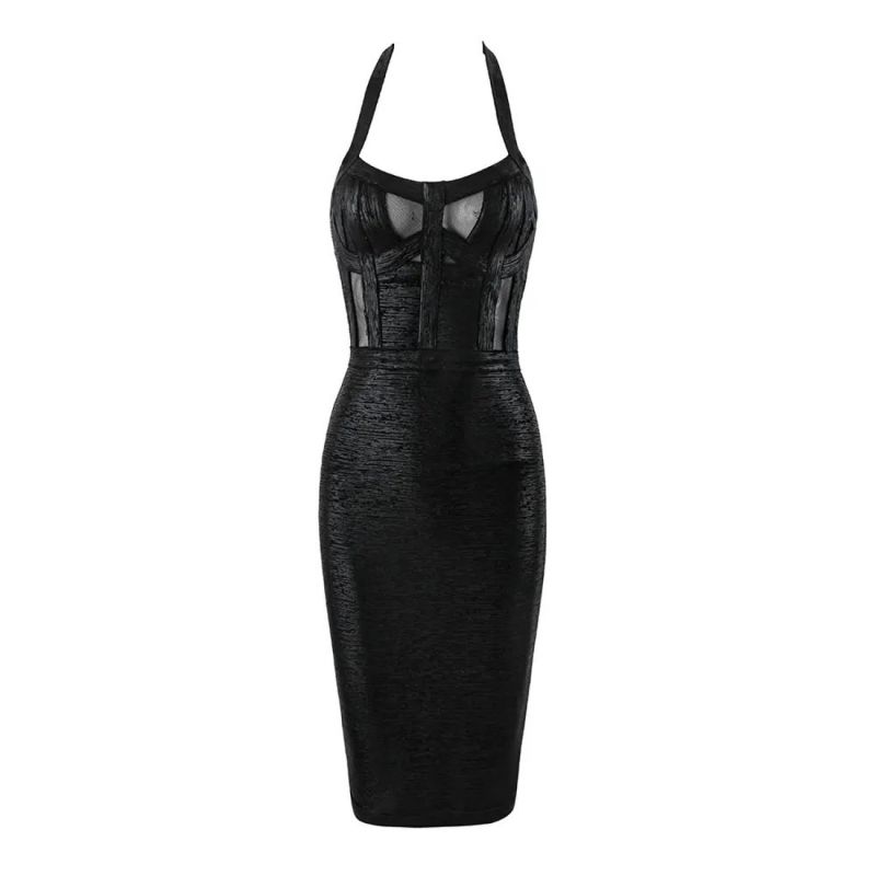 Hun Black Bodycon Dress image