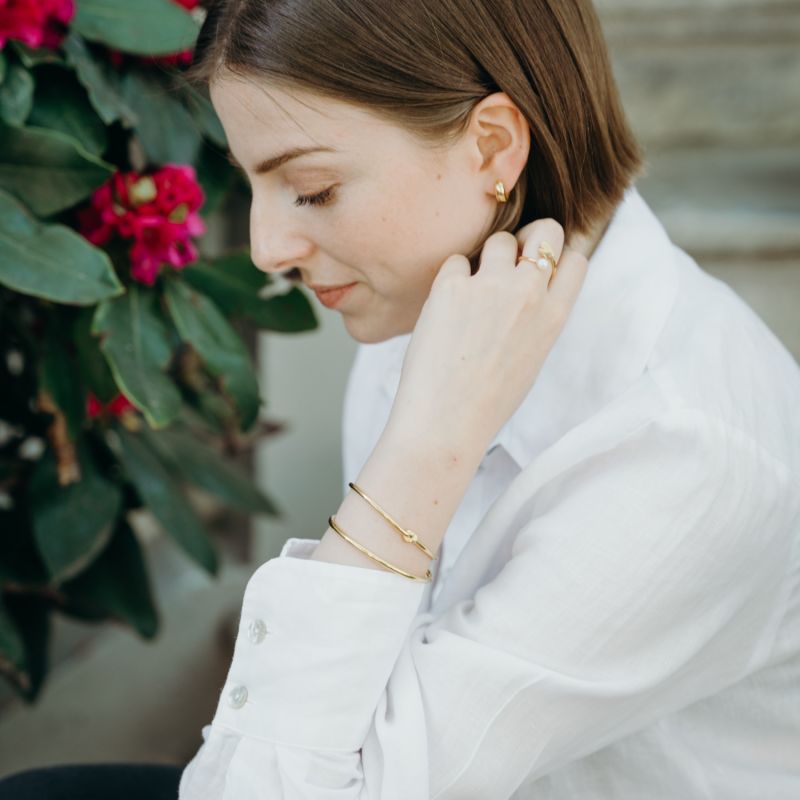 18K Gold Vermeil Knot Bracelet image