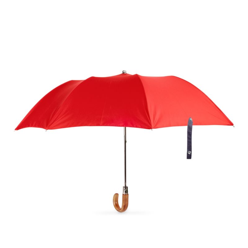 British Folding Umbrella Red/Marine Blue image