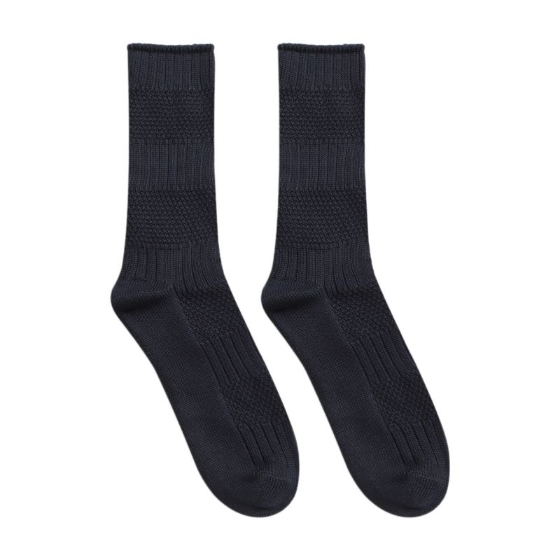 Textured Stripe Socks - Blue image