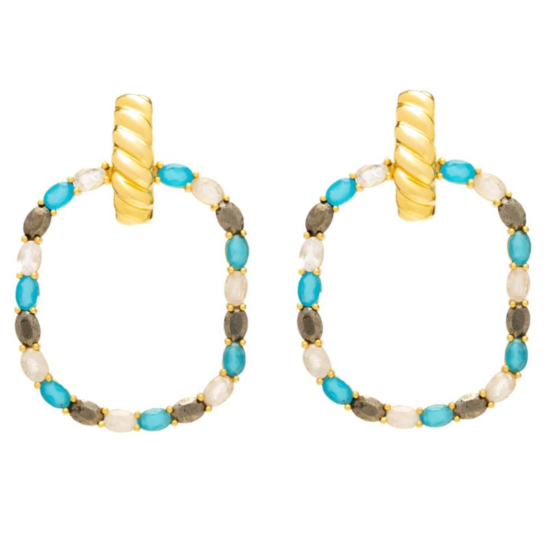 Blue Twiggy Earrings image