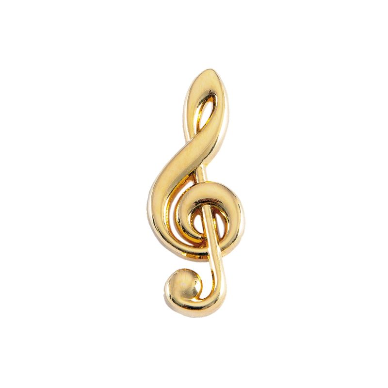 Golden Pin Treble Clef image