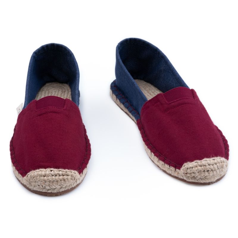 Handmade Vegan Extrafit Espadrilles For Women In Very Berry Red image