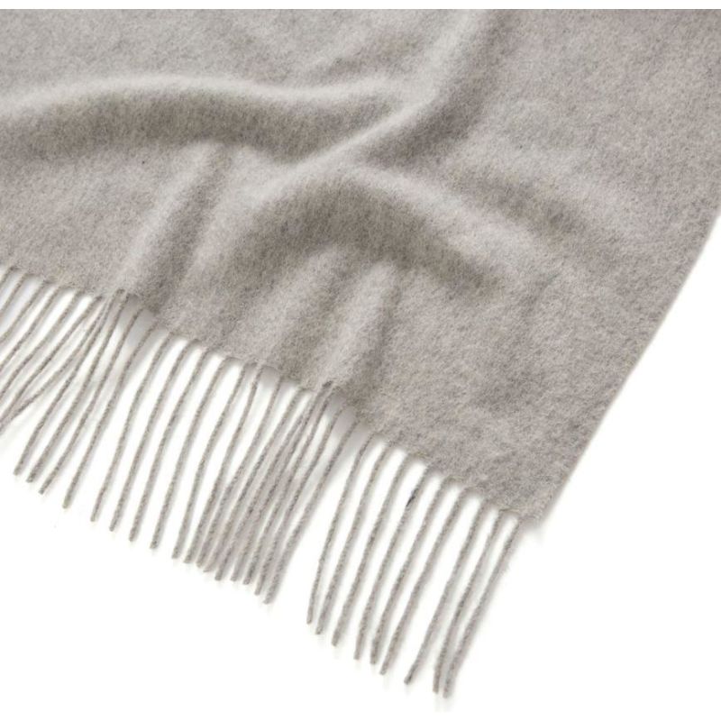 Oversized Cashmere Scarf In Light Grey image