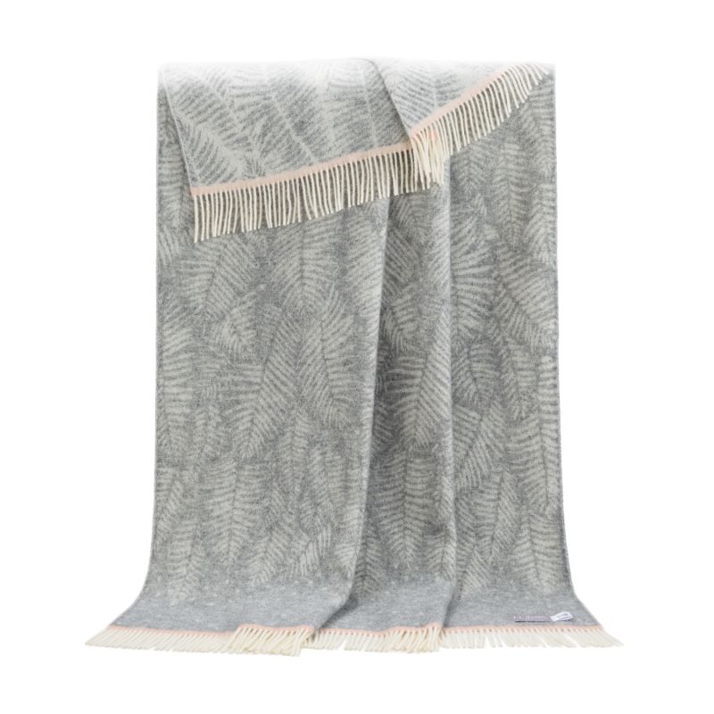 Grey Dot Fern Throw image