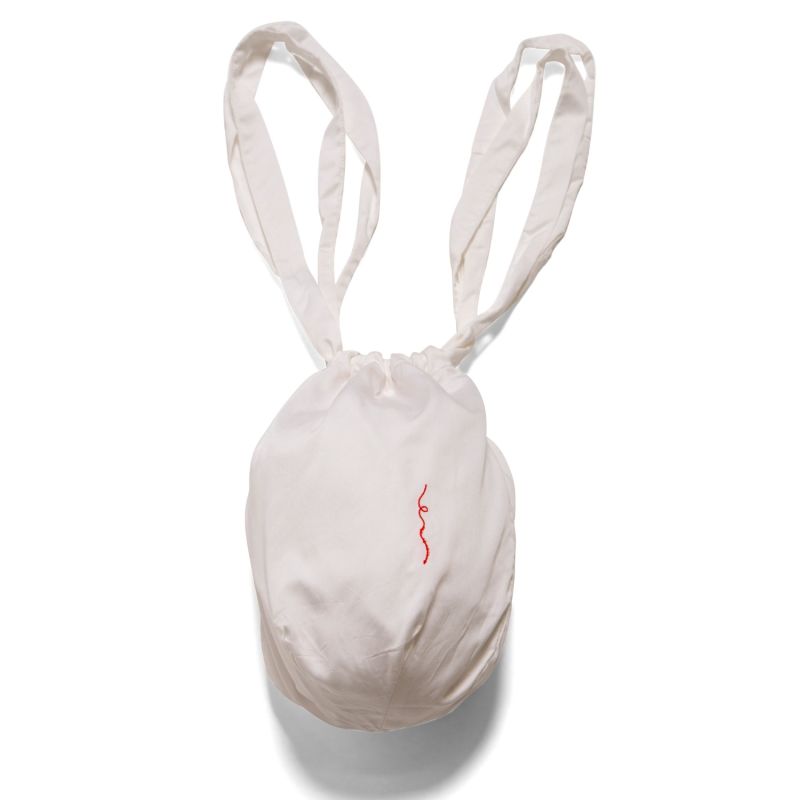 Bamboo Silk Beanie Bag White image