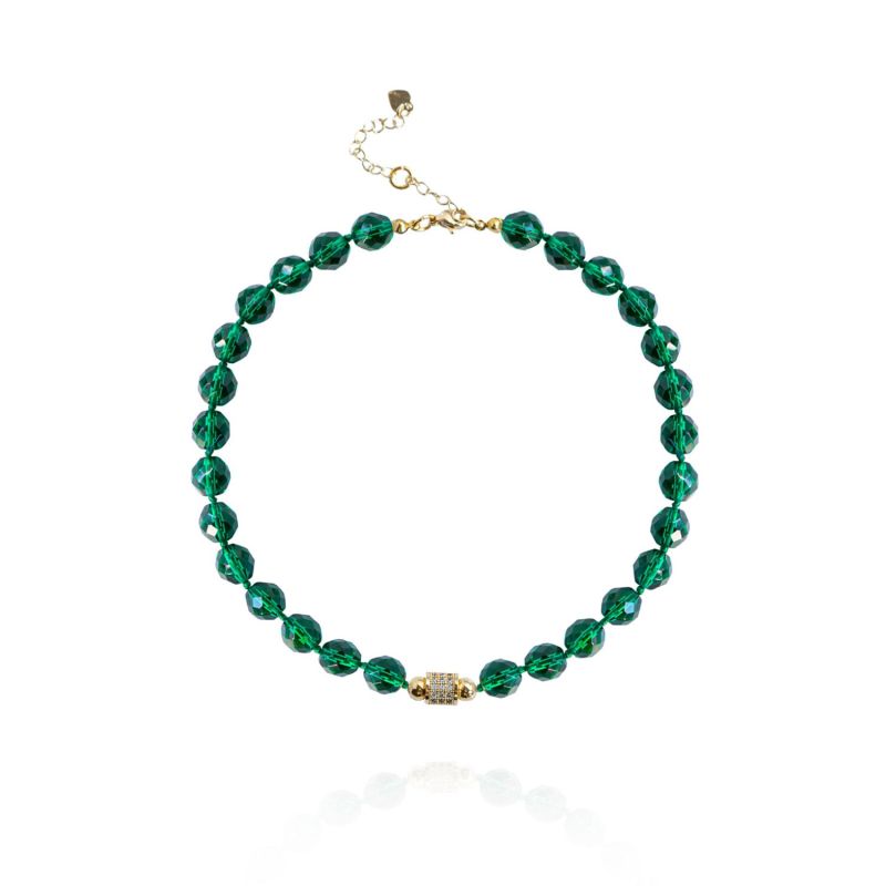 Leni Mini Necklace In Emerald image