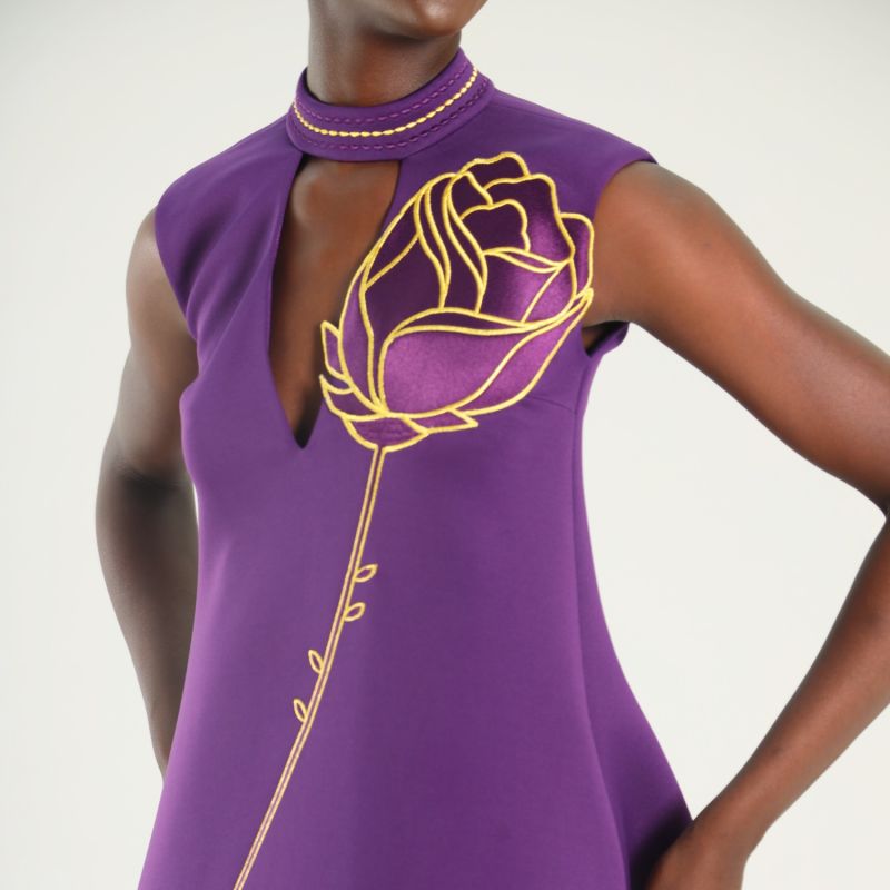 Rose Dress - Purple image