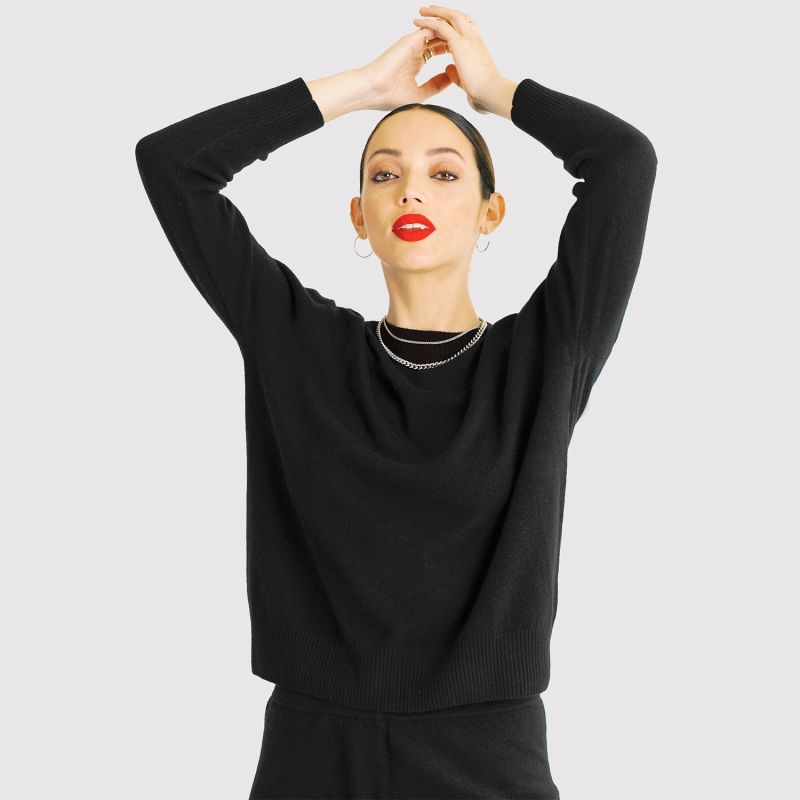 Cashmere Crewneck Sweater - Black image