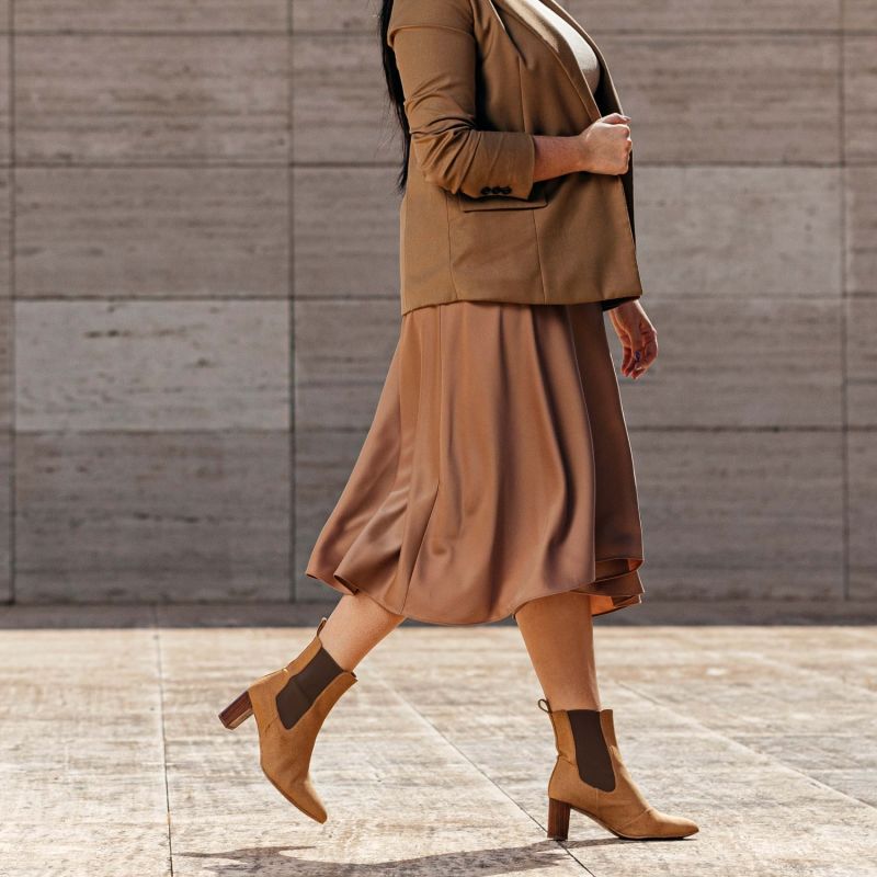 Vegan Ankle Boots Cinema Brown image