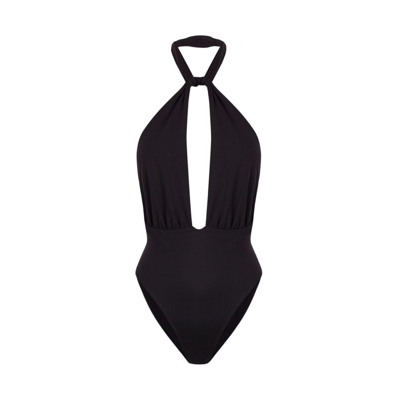 Paloma One Piece / Swimsuit Multiway Tie Black | 710 STUDIO | Wolf & Badger