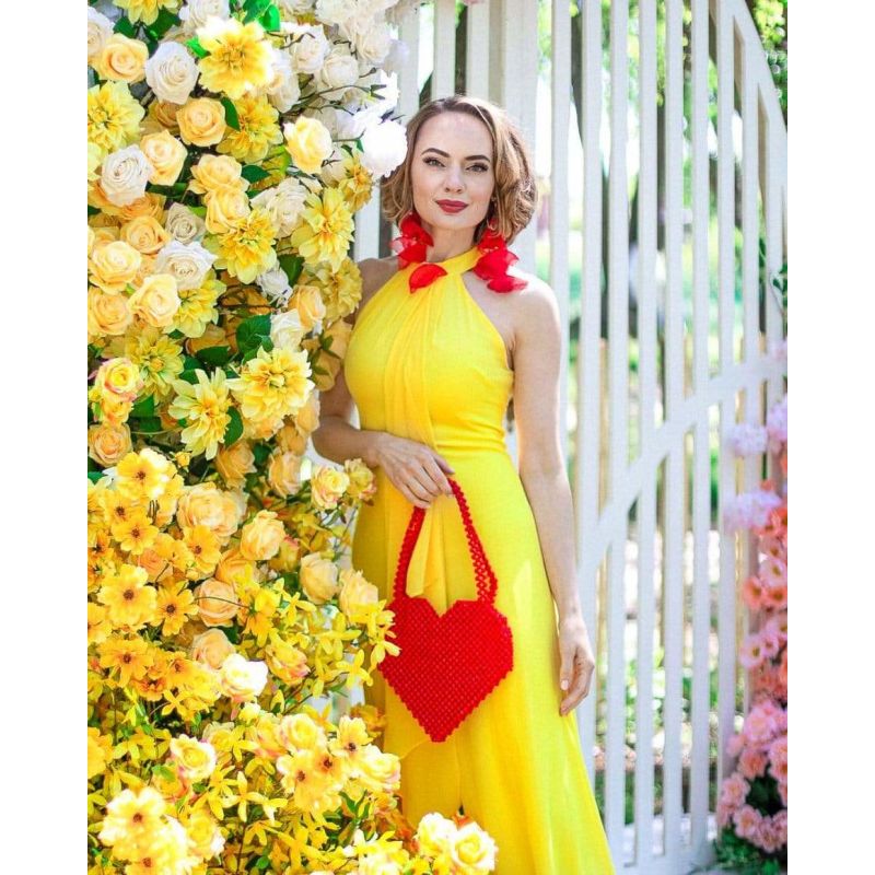 Aphrodite Maxi Dress - Yellow image