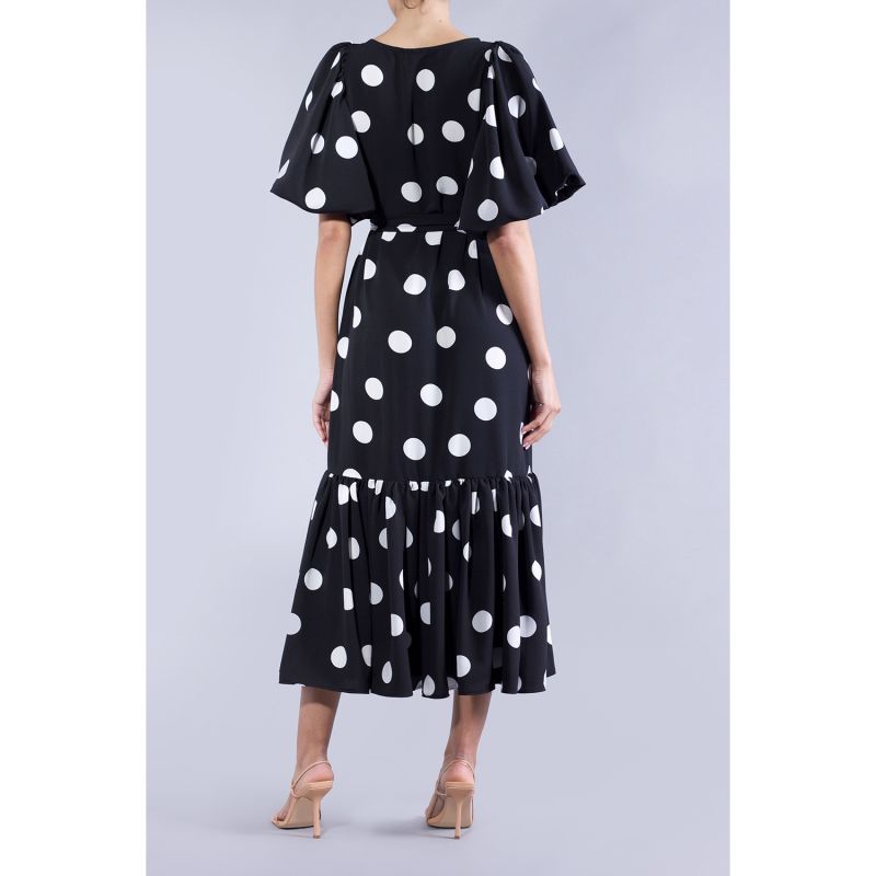 Ida Black Polka Dot Dress image