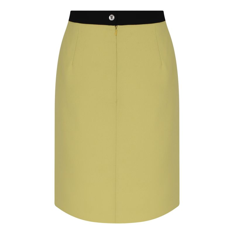 Green Skirt With Black Waistband image