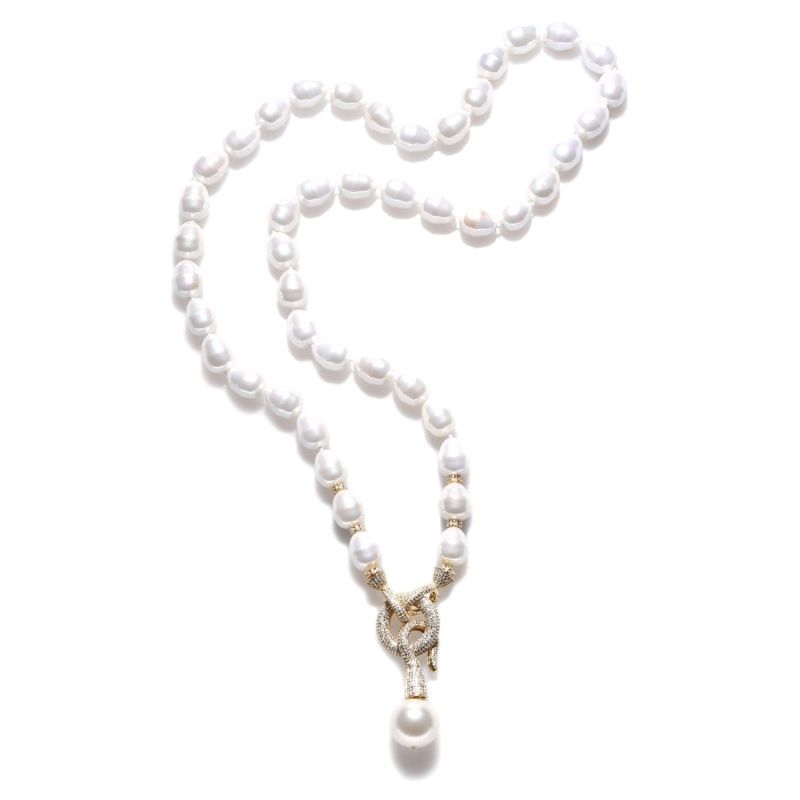 Mother Of Pearl Necklace With Hook Pendant image