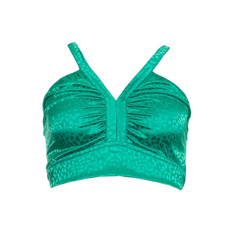 Keira Top In Emerald Green image