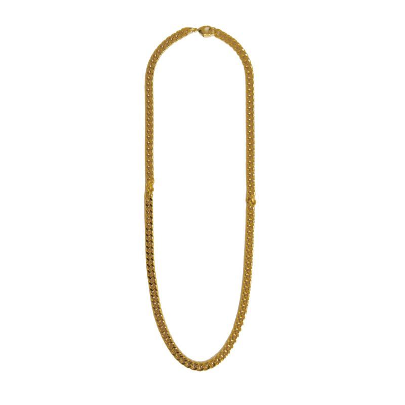 Skinny Cable Necklace Gold image