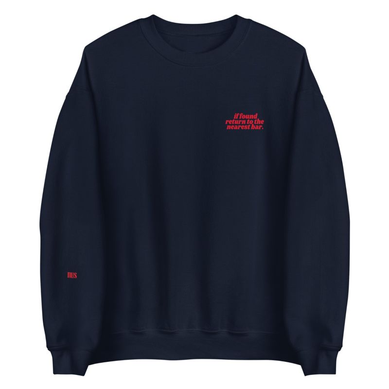 Return To The Bar Sweatshirt- Navy image