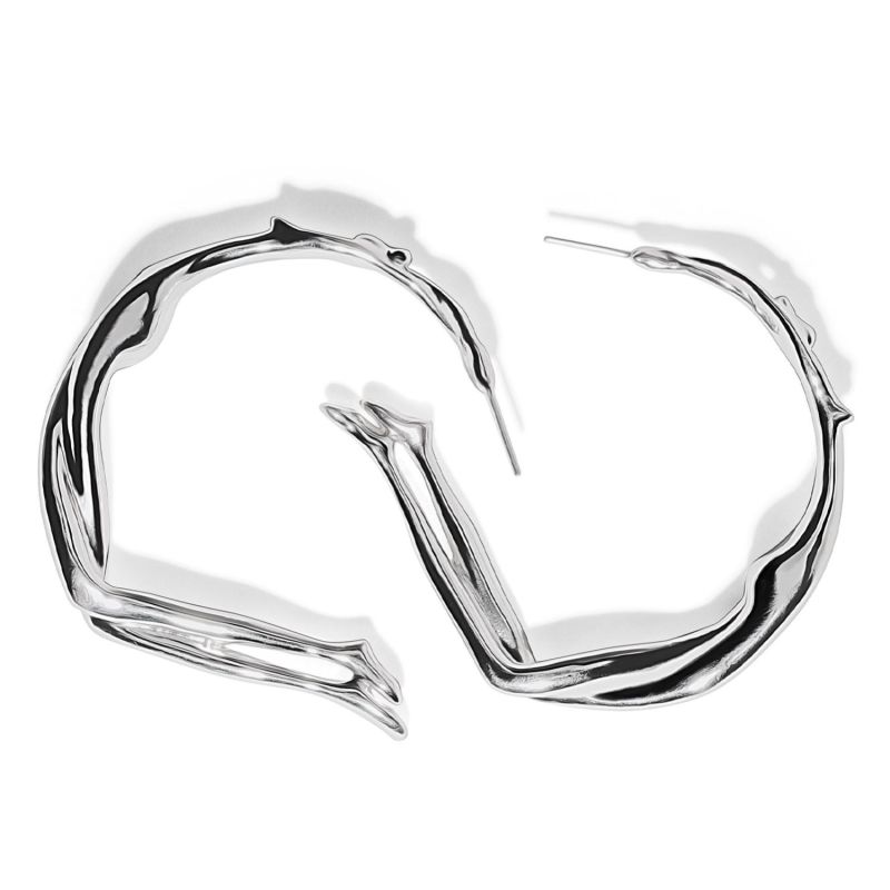 Silver Scarlett Large Hoops image