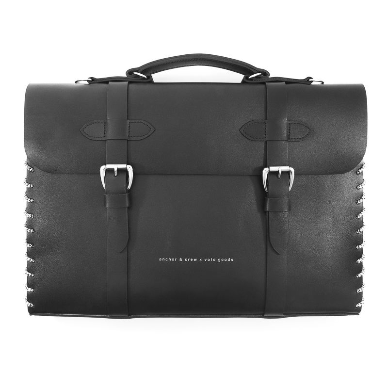 Graphite Black Rufford Leather & Rope Briefcase Small image