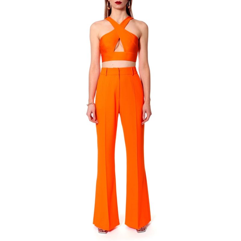 Camilla Neon Orange Flared Pants image