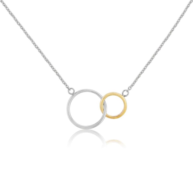 Kelso Sterling Silver & Yellow Gold Rings Necklace image