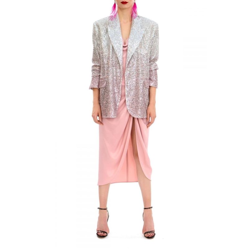 Sequin Blazer Gioia Silver Peony image