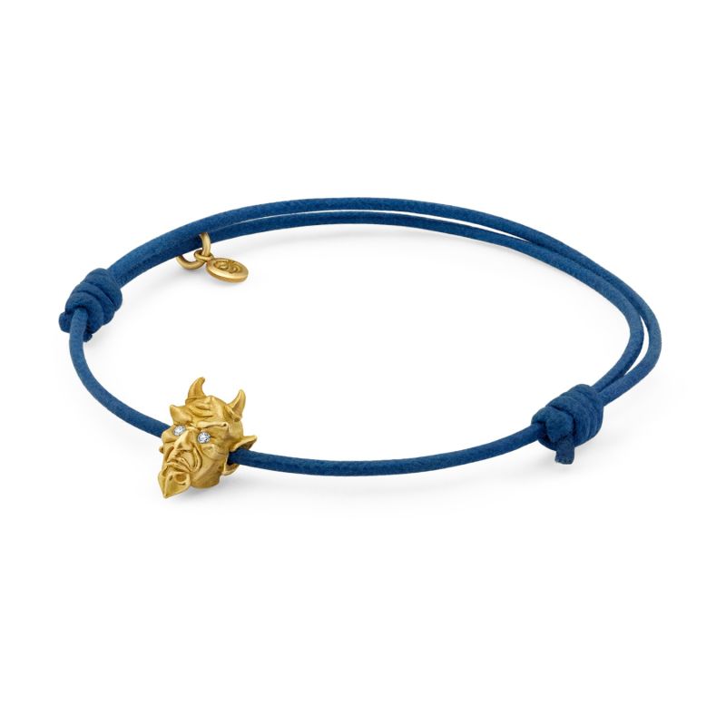 Devil Bracelet In Yellow Gold With Diamond Eyes image