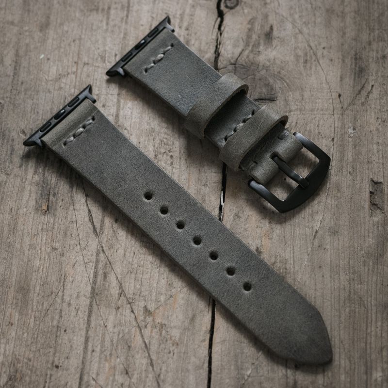 Apple Watch Leather Band - Antique Gray image