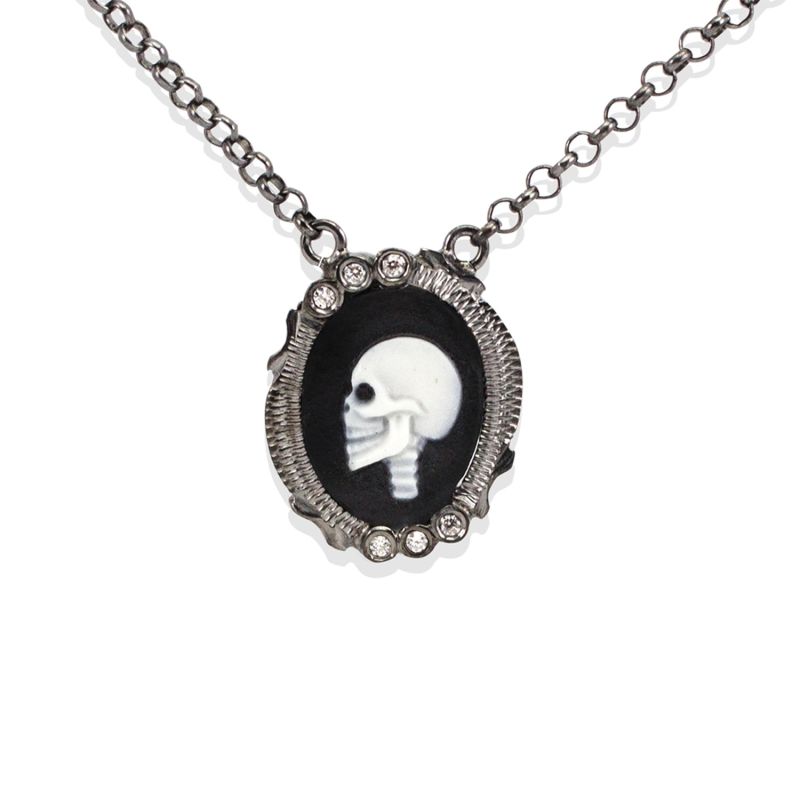 Skully Cameo Necklace image