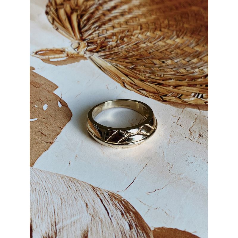 Vintage Aztec Dome Ring image