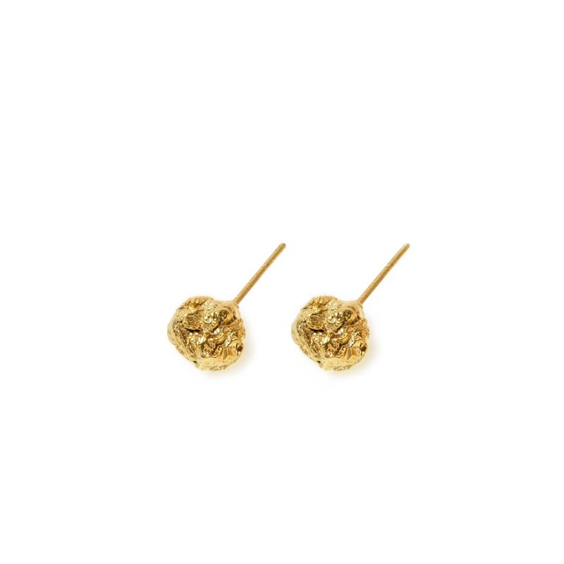 Archaic Stud Earrings Gold image