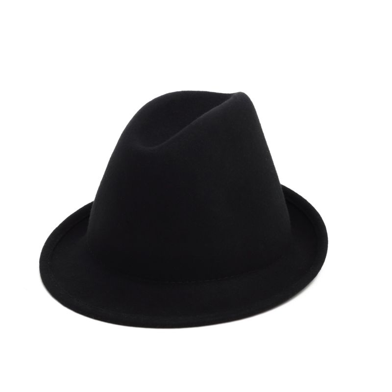 Beautiful Black Stylish Felt Hat image