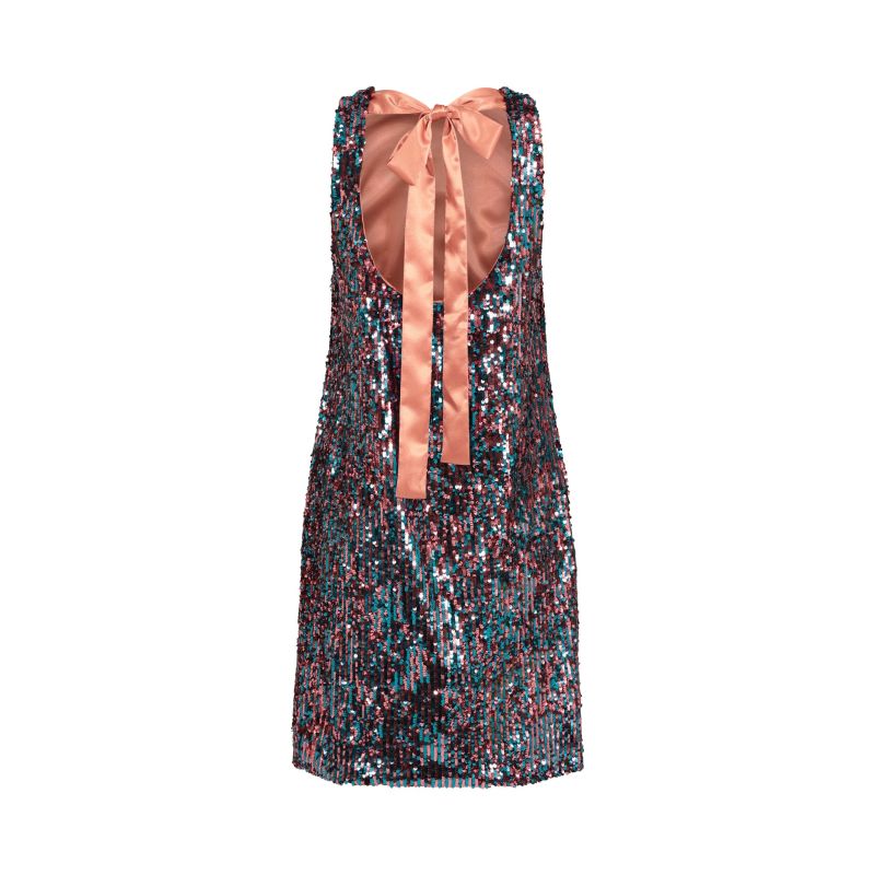 Imu - Sequins Shift Dress pink and blue image