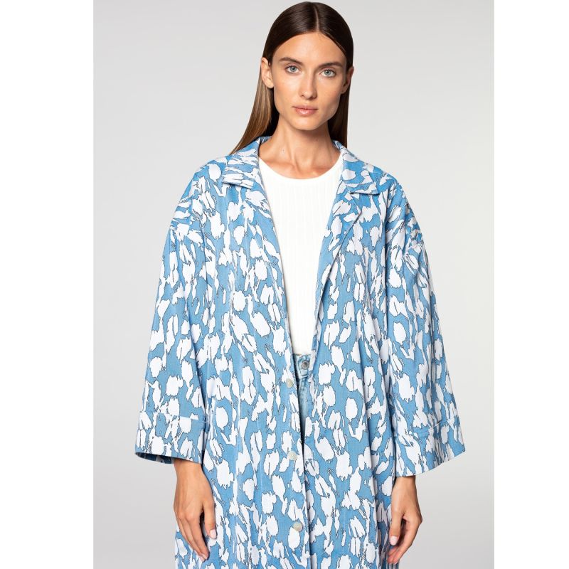 Yukata Shirt Sky Blue/White image