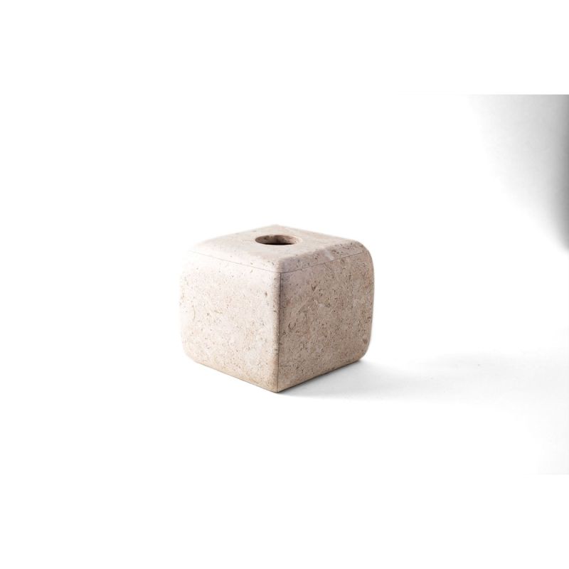 Vaina Tissue Box - Travertine Marble image