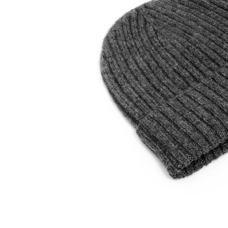 100% Pure-Cashmere Beanie Dark Grey Martino image