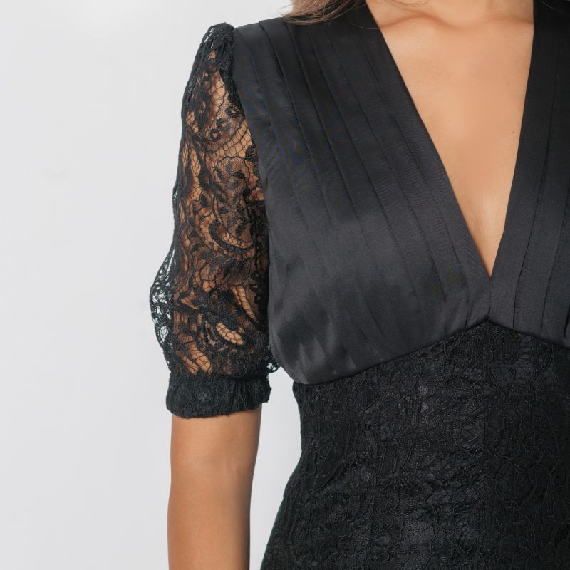 Inspired By The Famed Outfits This Dress Is Made Of Lace And Satin image