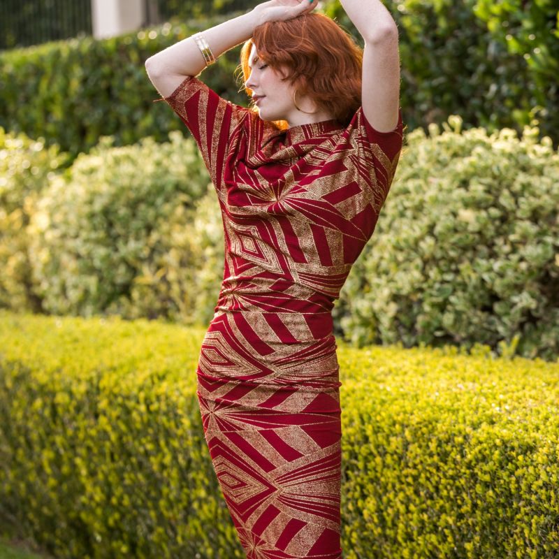 Red Deco Angle Dress image