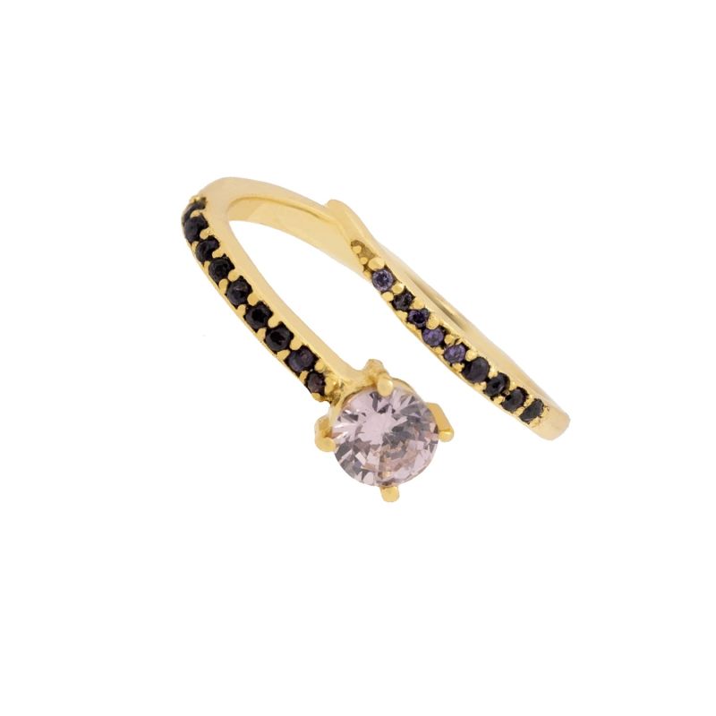 Pink Goldplated Alisa Ring image