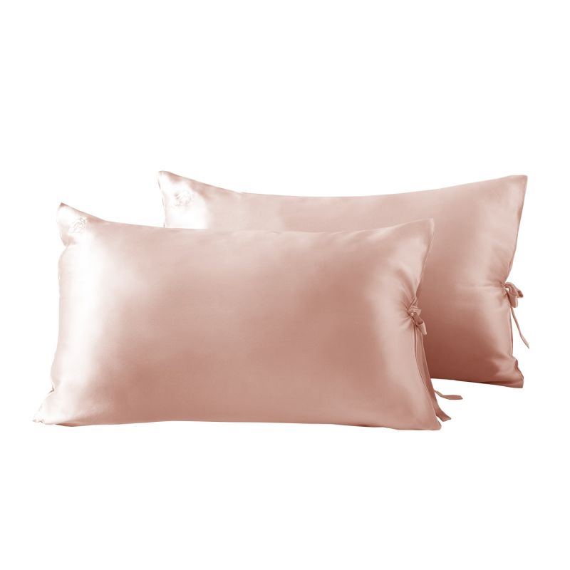 Sleeping Beauty - Classic Pure Silk Queen Size Pillowcase - Pink image