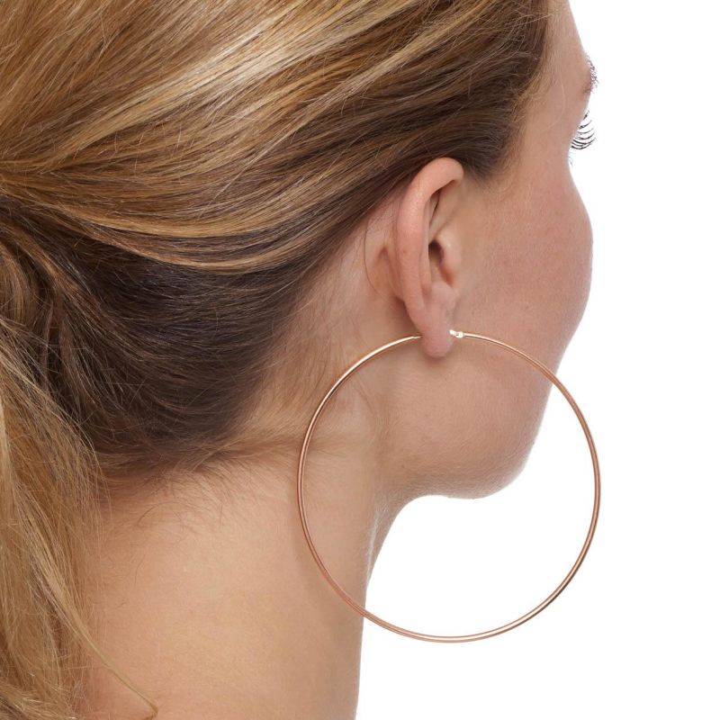 Skinny Thin Hoops Extra Large Gold image