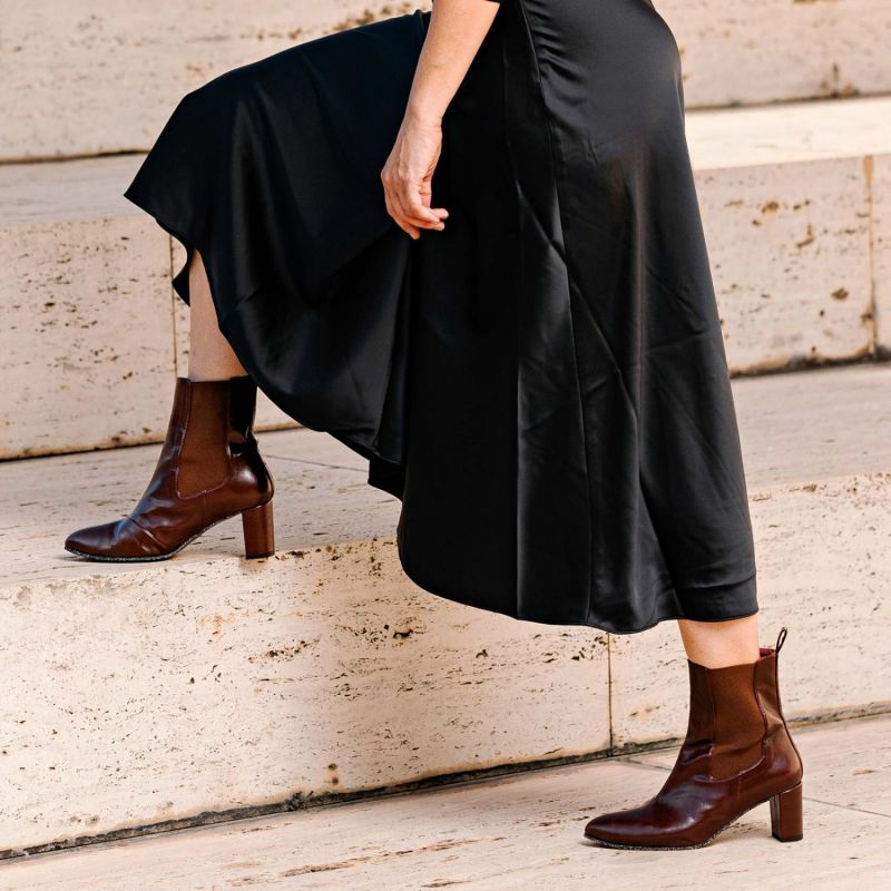 Vegan Ankle Boots Cinema Burgundy image