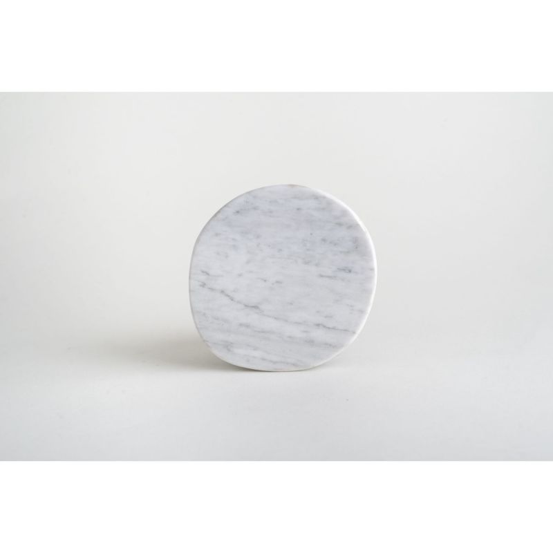 Pebbles Coasters Set - White Marble image