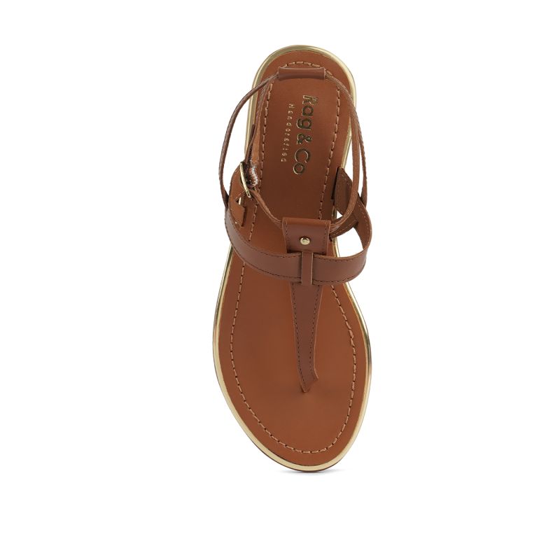 Irene Tan Flat Thong Sandals image