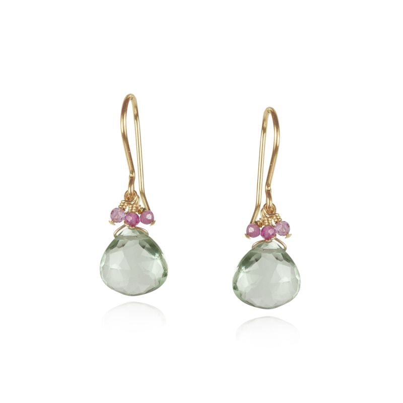 Green Amethyst Earrings image