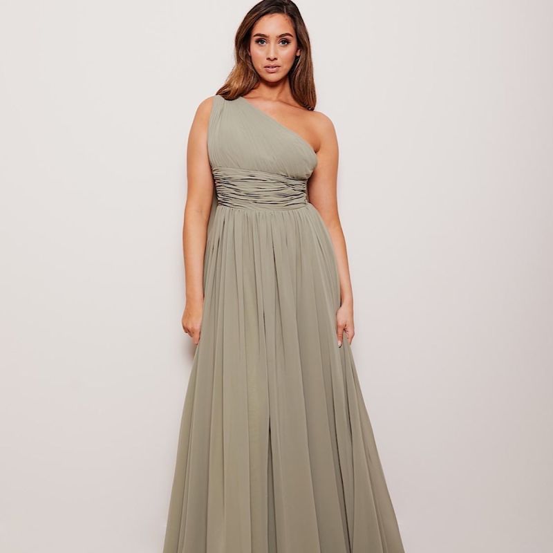 Isadore Sage Green Chiffon Dress image