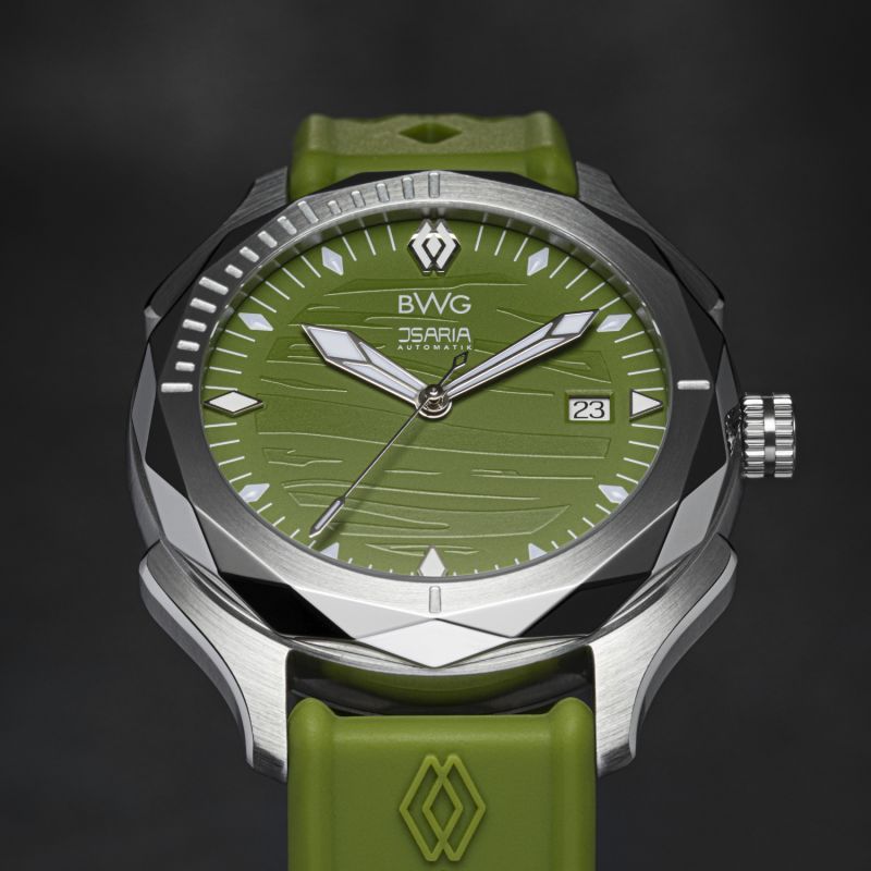 Isaria Isar Green Men's Swiss Automatic Watch Made In Germany image